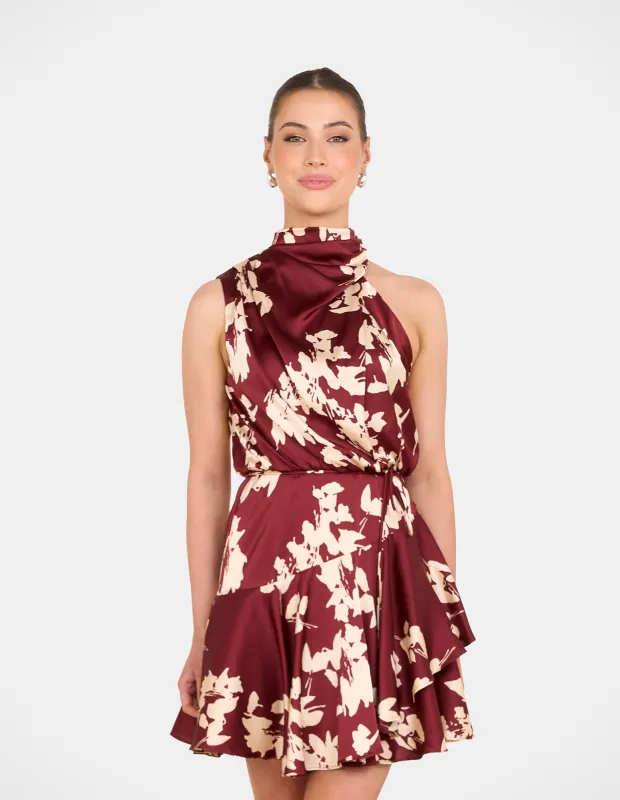 Isadora Frill Hem Mini Dress sold by Pilgrim