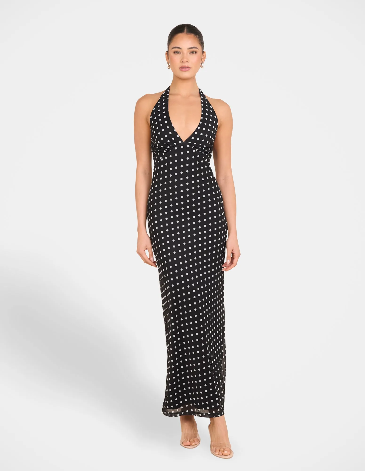 Octavia Dot Mesh Maxi Dress sold by Pilgrim
