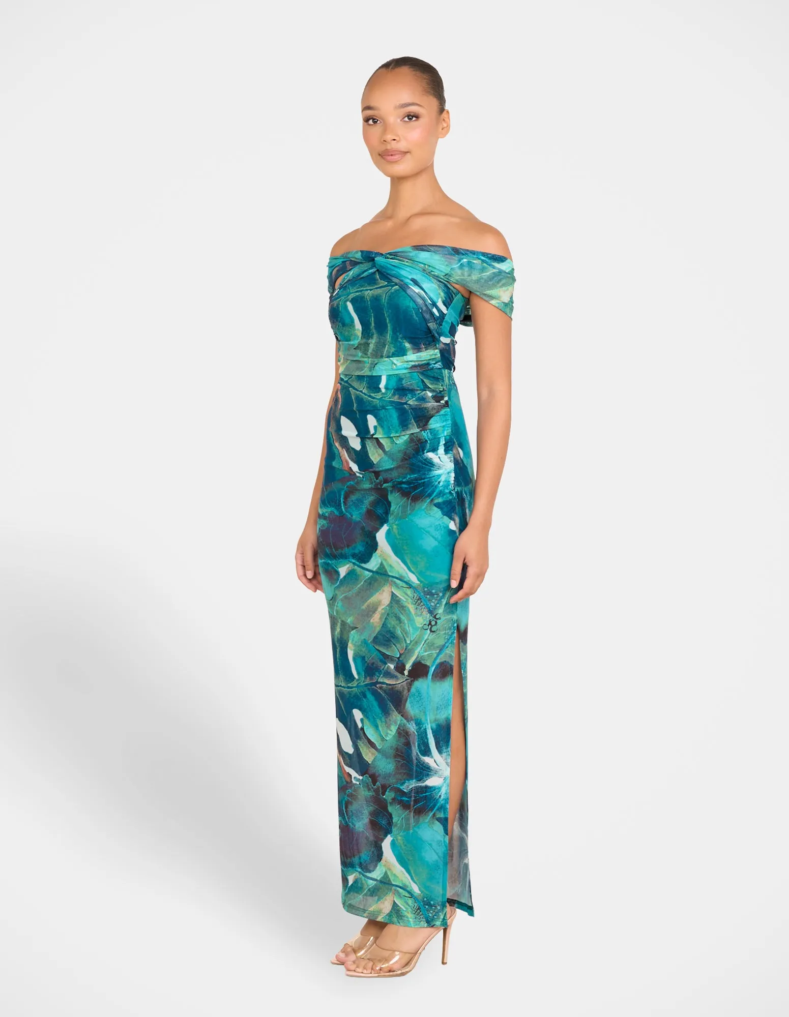 Brit Off Shoulder Maxi Dress sold by Pilgrim product image thumbnail 2