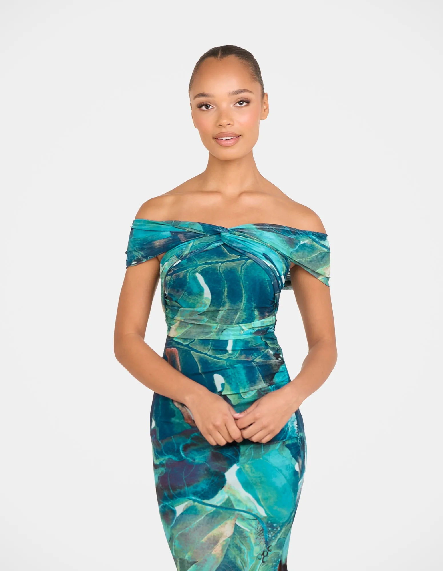 Brit Off Shoulder Maxi Dress sold by Pilgrim product image thumbnail 4