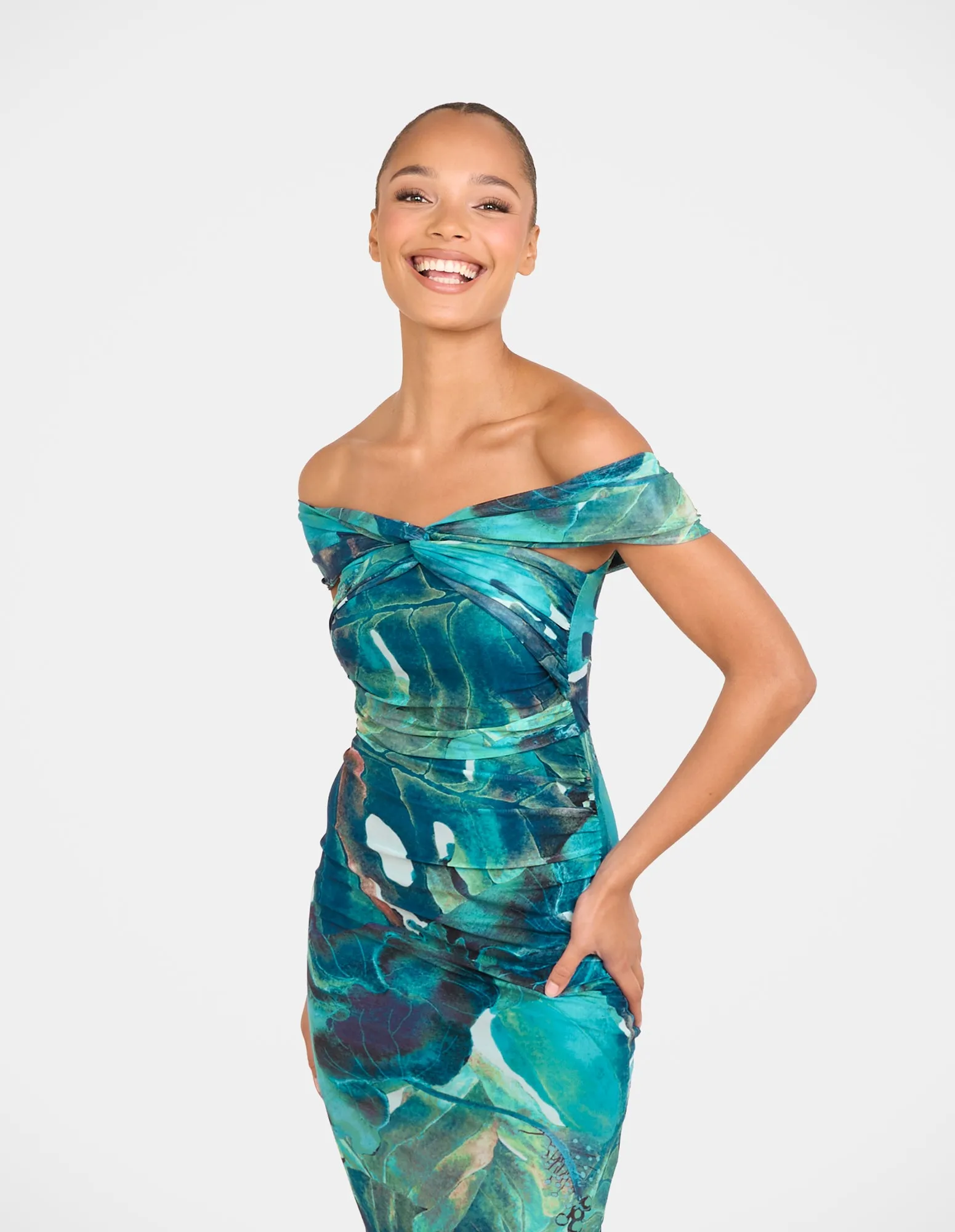 Brit Off Shoulder Maxi Dress sold by Pilgrim product image thumbnail 5