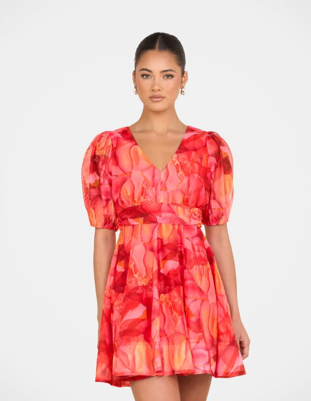 Cammi Puff Sleeve Mini Dress sold by Pilgrim