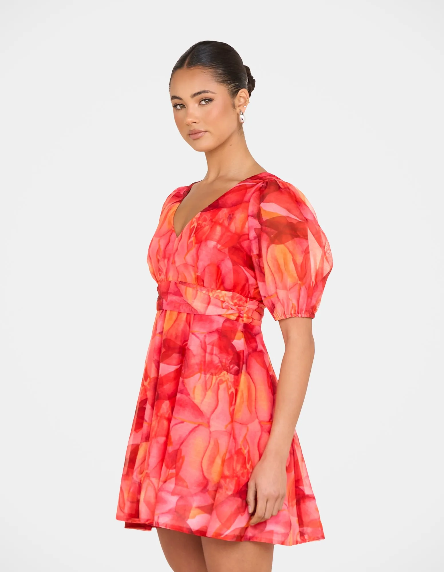 Cammi Puff Sleeve Mini Dress sold by Pilgrim product image thumbnail 2