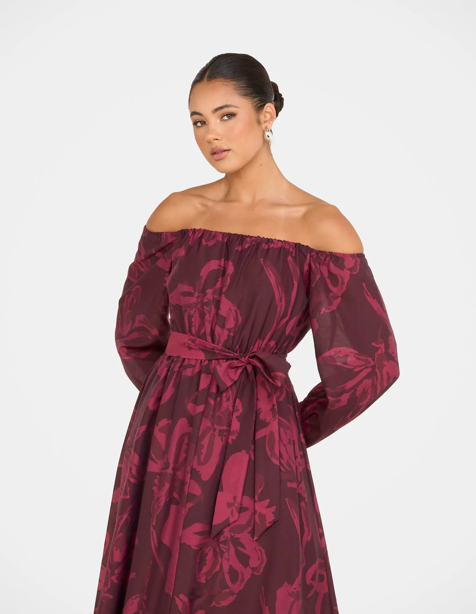 Skylar Off Shoulder Maxi Dress sold by Pilgrim product image thumbnail 4
