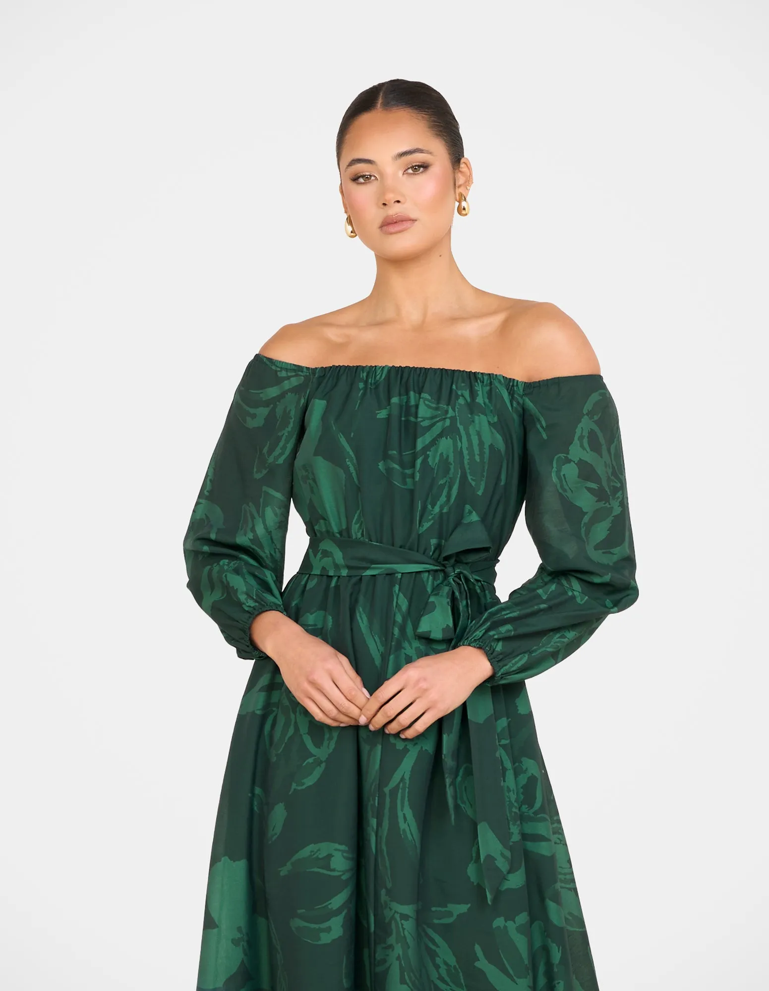 Tamra Off Shoulder Maxi Dress sold by Pilgrim product image thumbnail 4