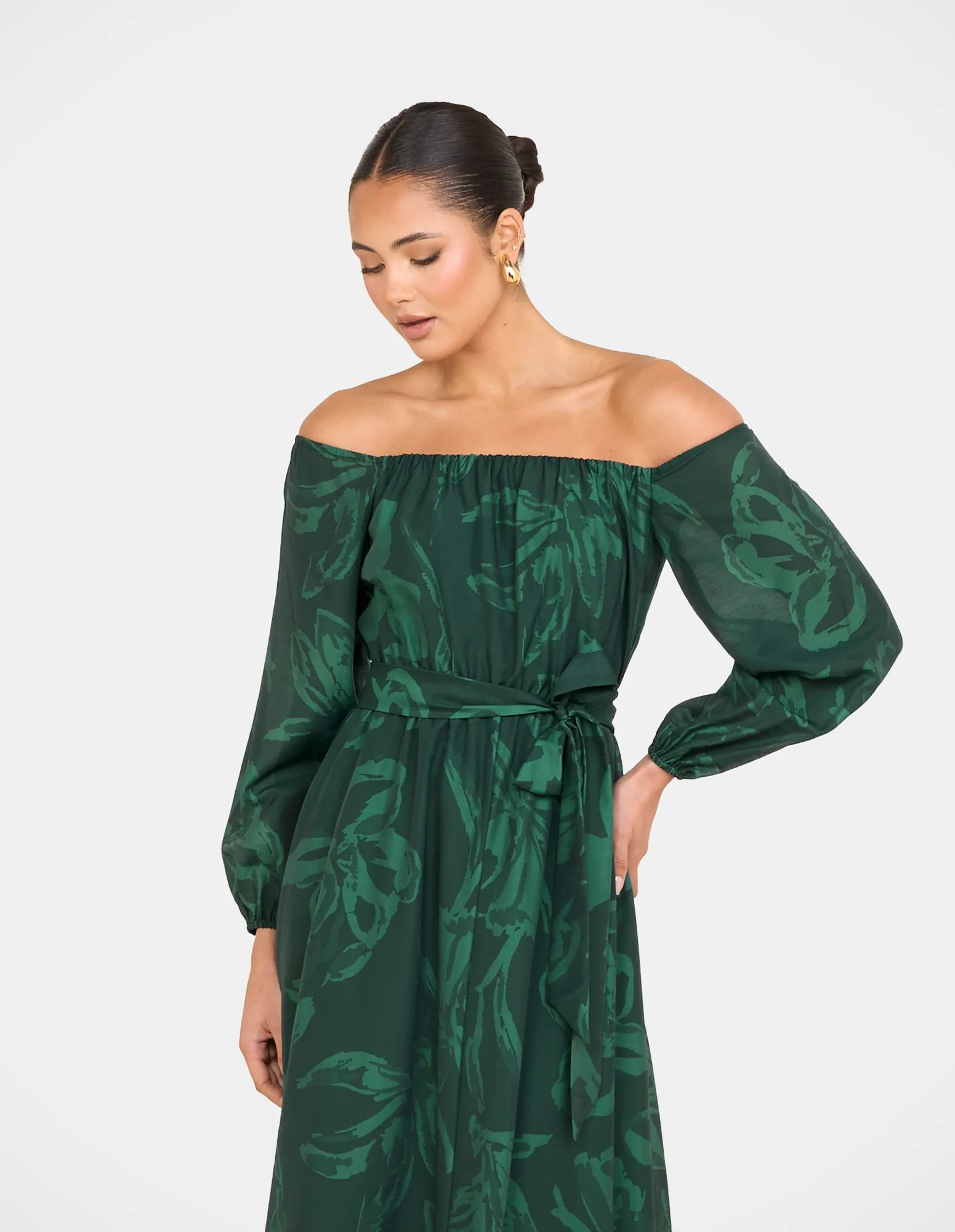 Tamra Off Shoulder Maxi Dress sold by Pilgrim product image thumbnail 5