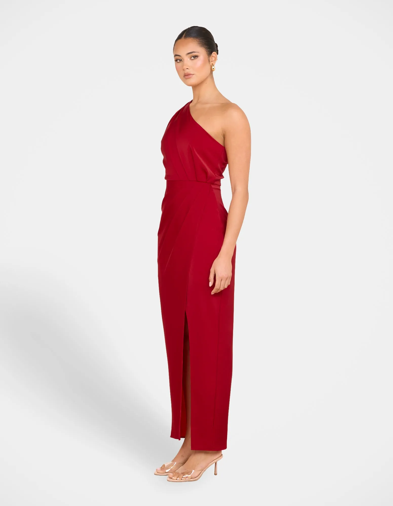 Ulya One Shoulder Satin Gown sold by Pilgrim product image thumbnail 2