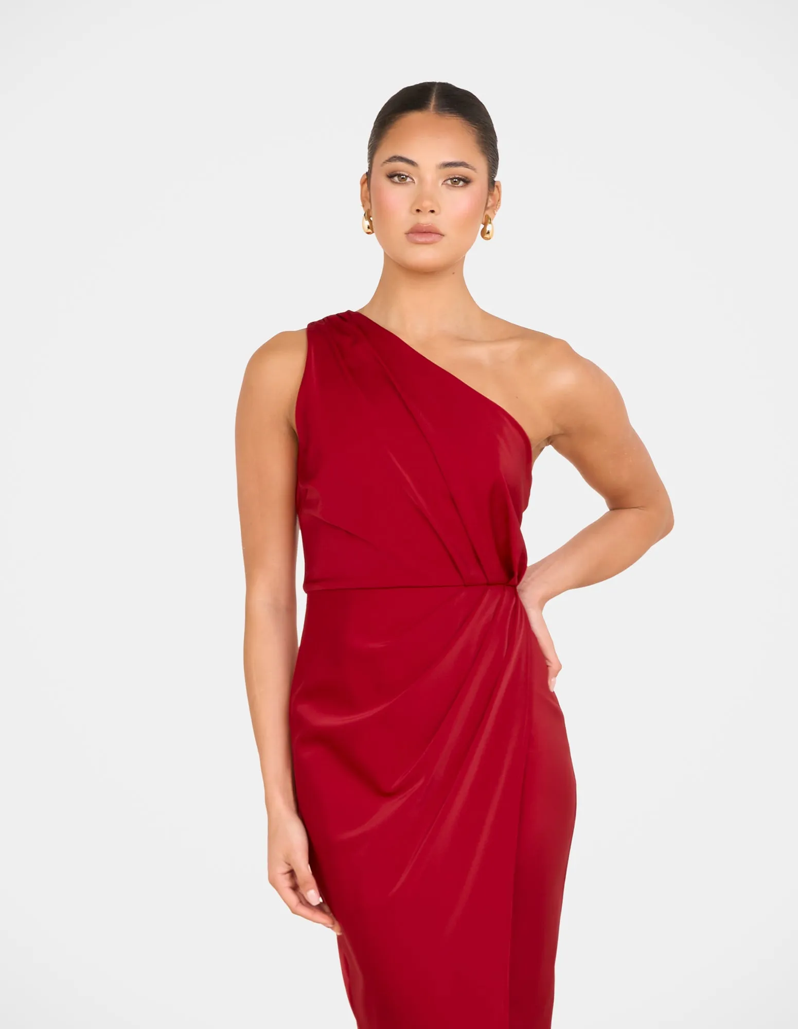 Ulya One Shoulder Satin Gown sold by Pilgrim product image thumbnail 5