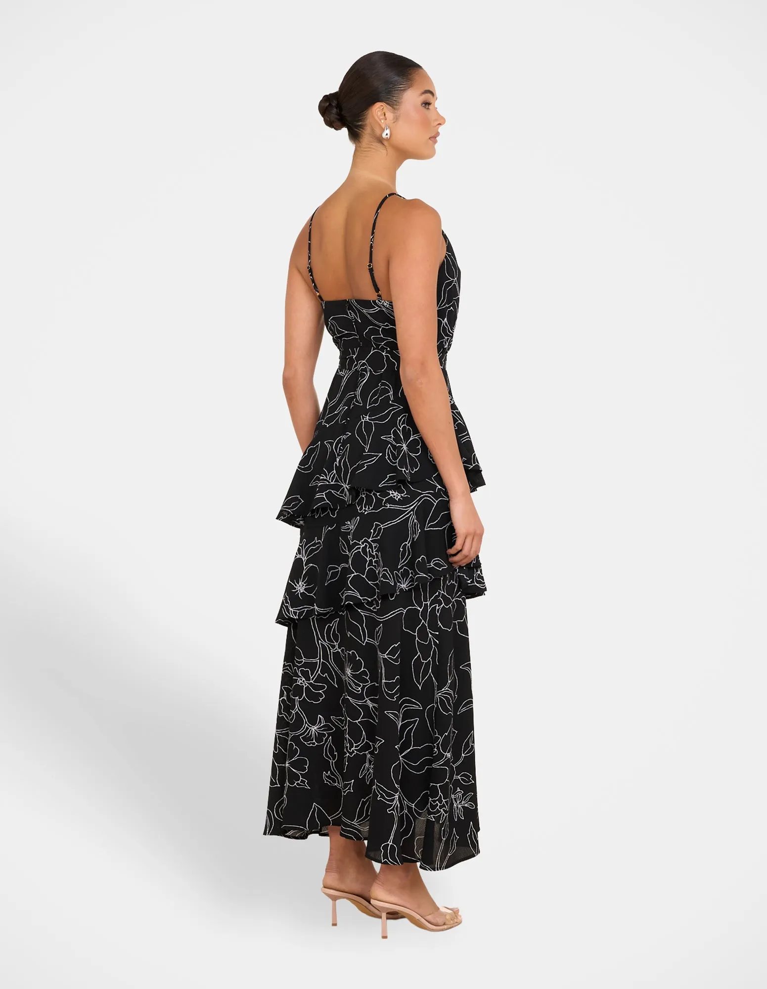 Yva Tiered Midi Dress sold by Pilgrim product image thumbnail 3