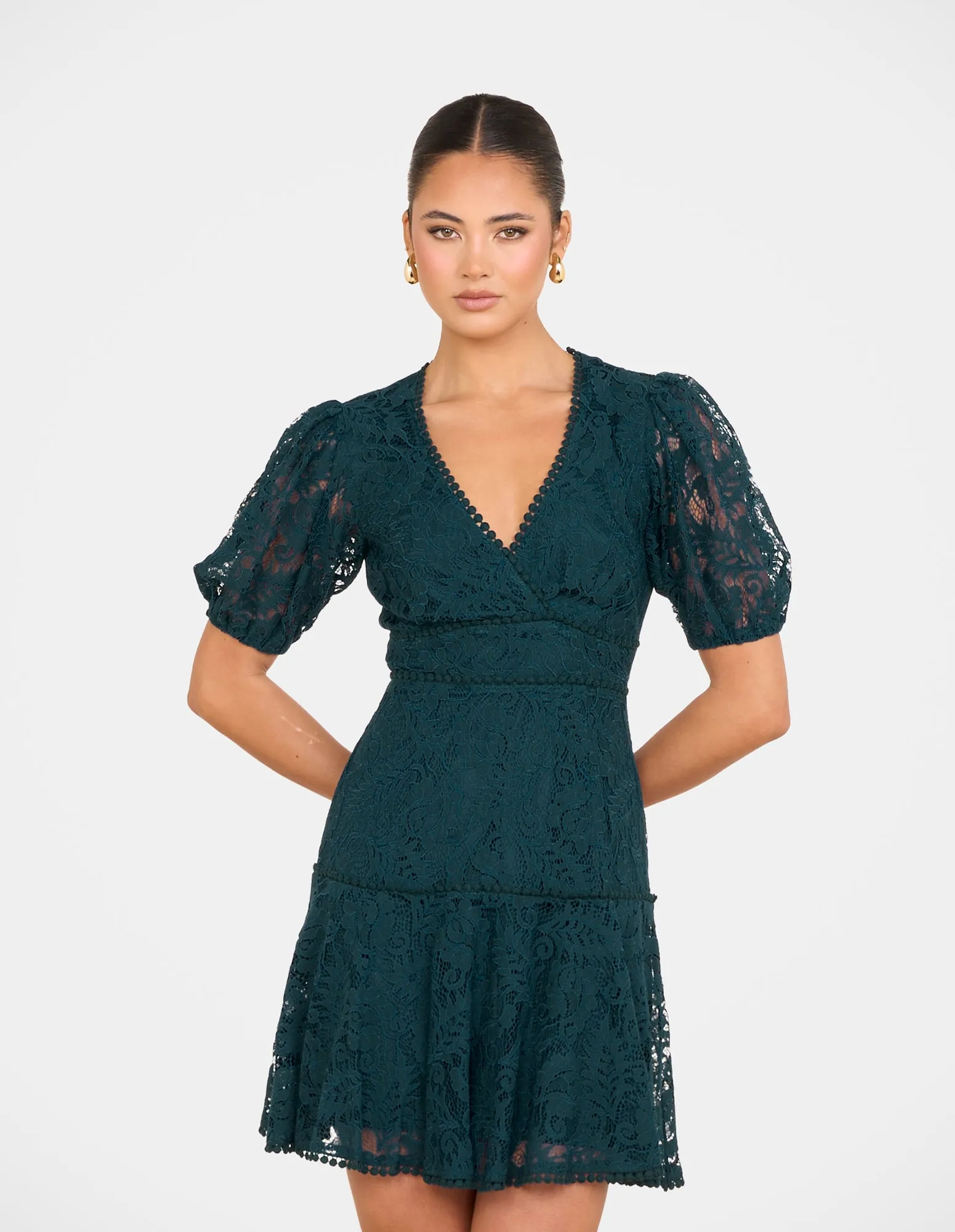 Ellaria Puff Sleeve Mini Dress sold by Pilgrim product image thumbnail 4