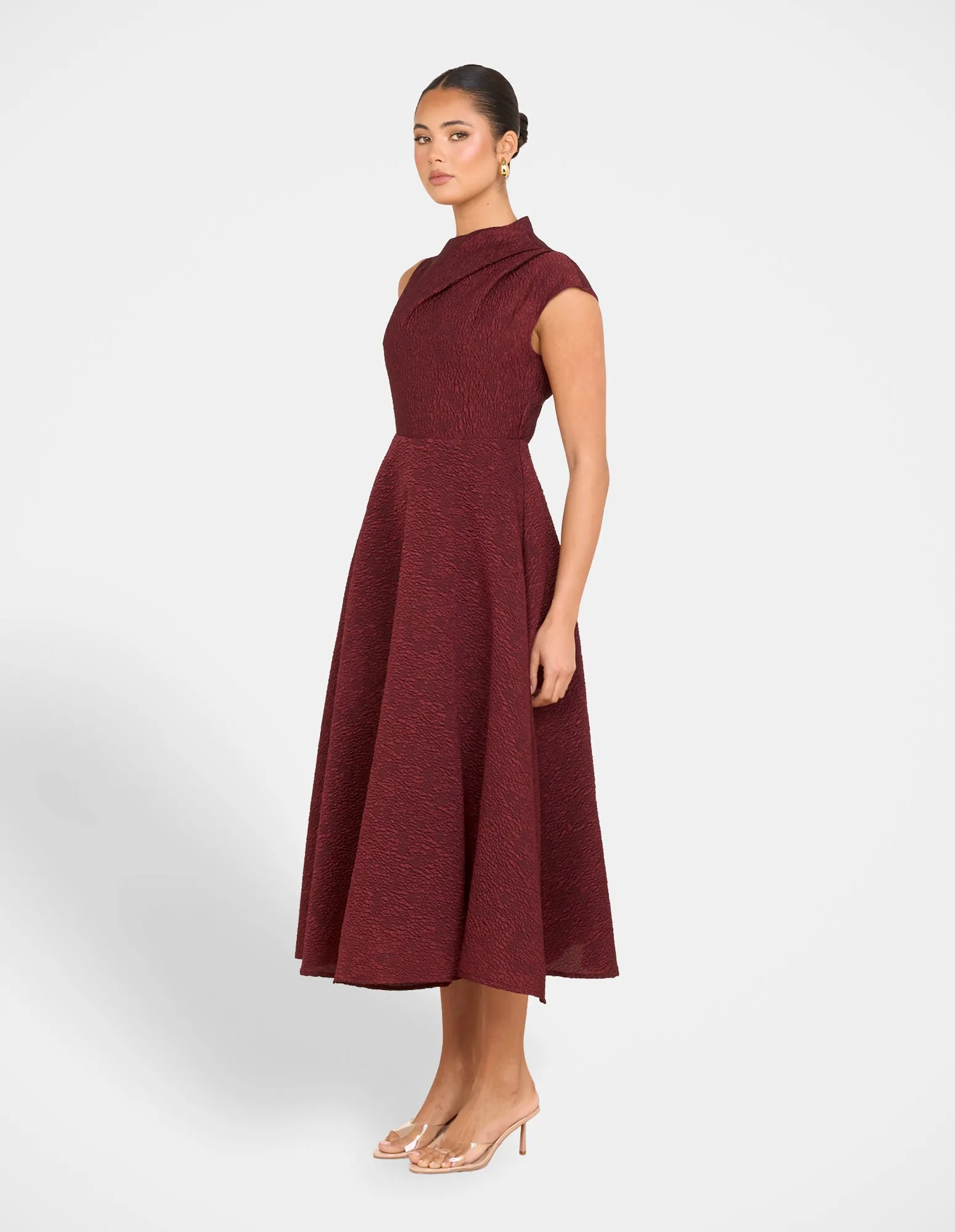 Monarch High Neck Midi Dress sold by Pilgrim product image thumbnail 3