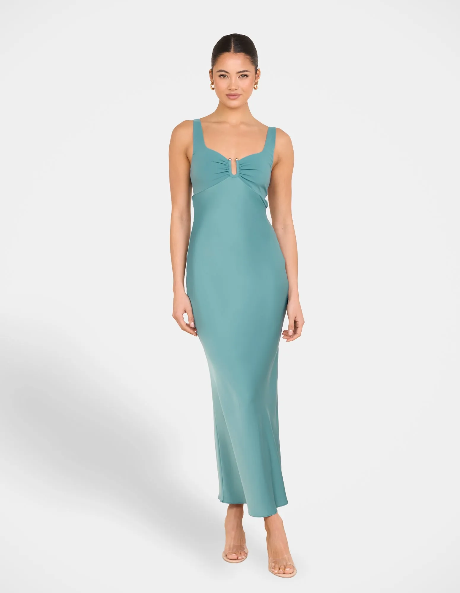 Gala Bias Cut Satin Maxi Dress sold by Pilgrim
