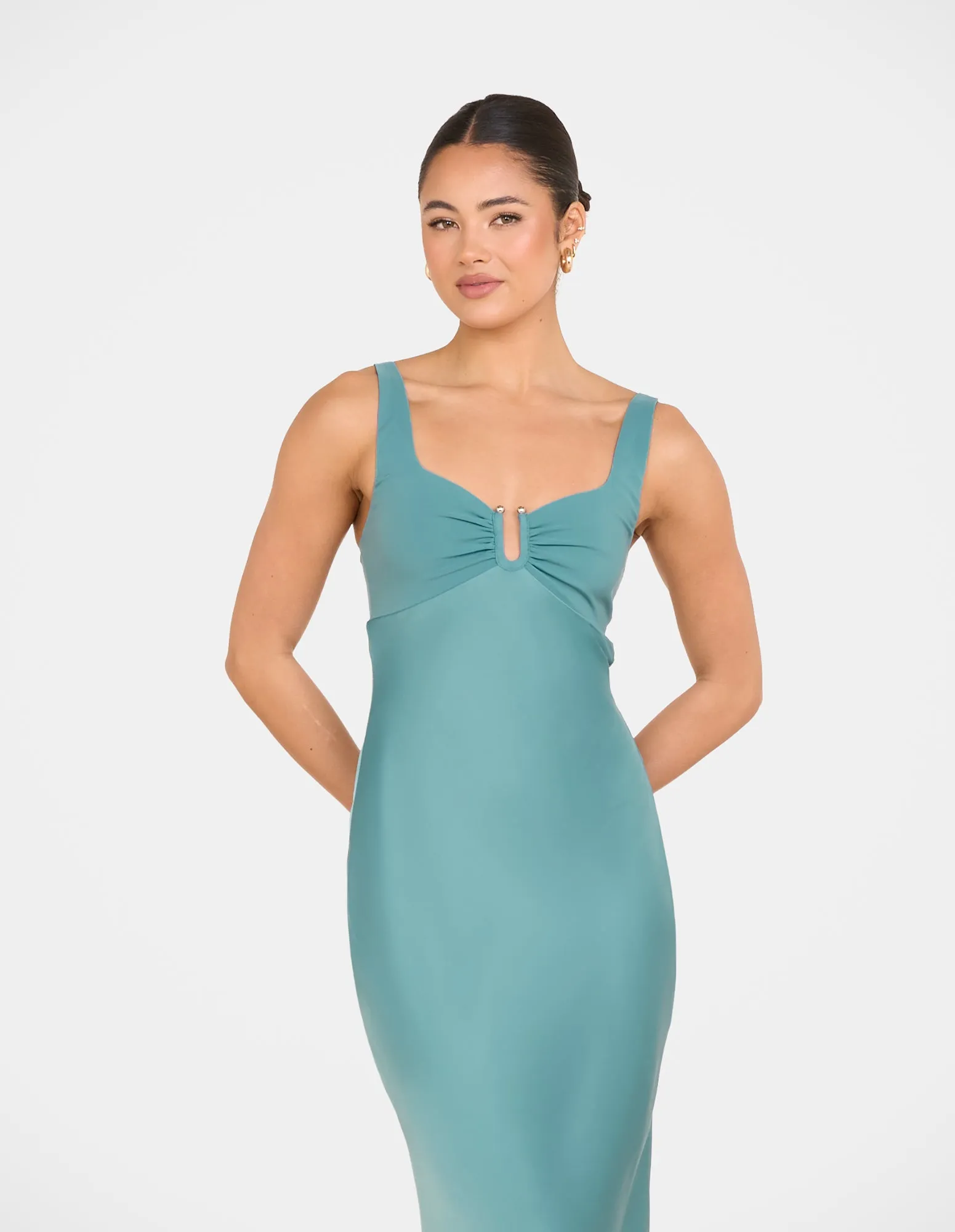 Gala Bias Cut Satin Maxi Dress sold by Pilgrim product image thumbnail 5