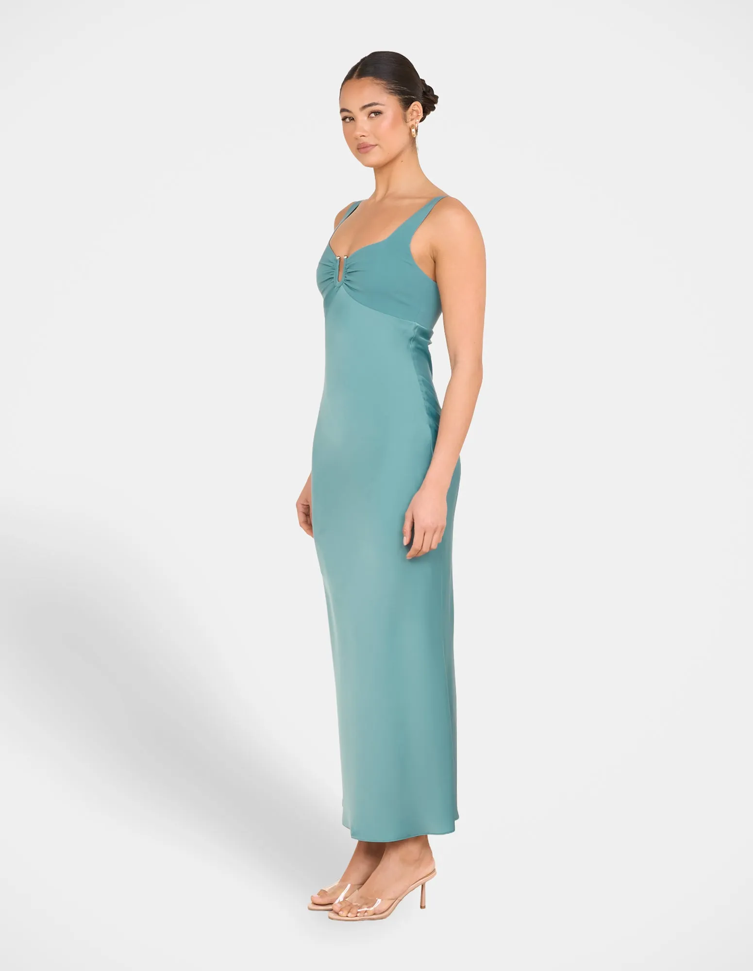 Gala Bias Cut Satin Maxi Dress sold by Pilgrim product image thumbnail 3