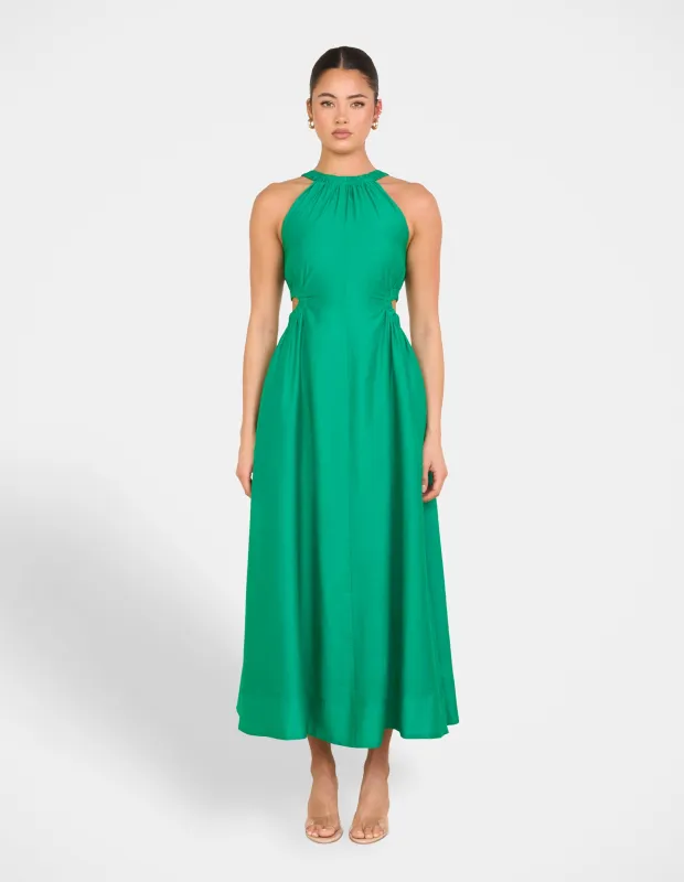 Alberta Cut Out Maxi Dress sold by Pilgrim