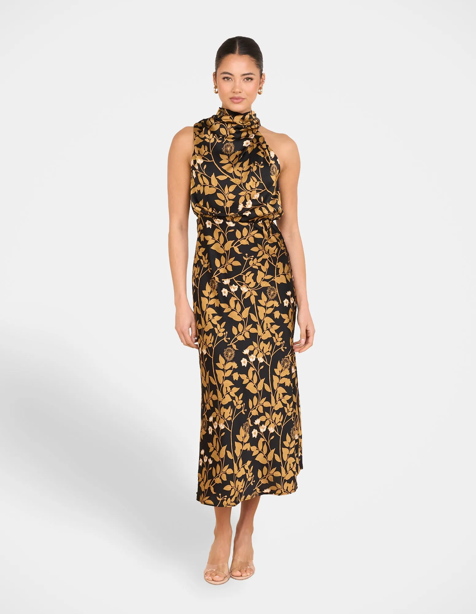 Cathy Satin Midi Dress sold by Pilgrim