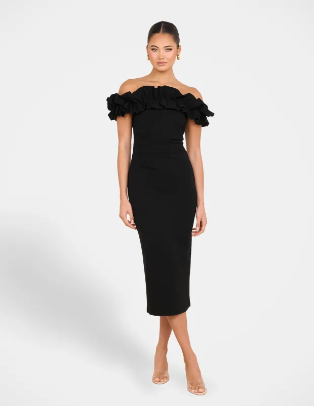 Corey Off Shoulder Midi Dress sold by Pilgrim