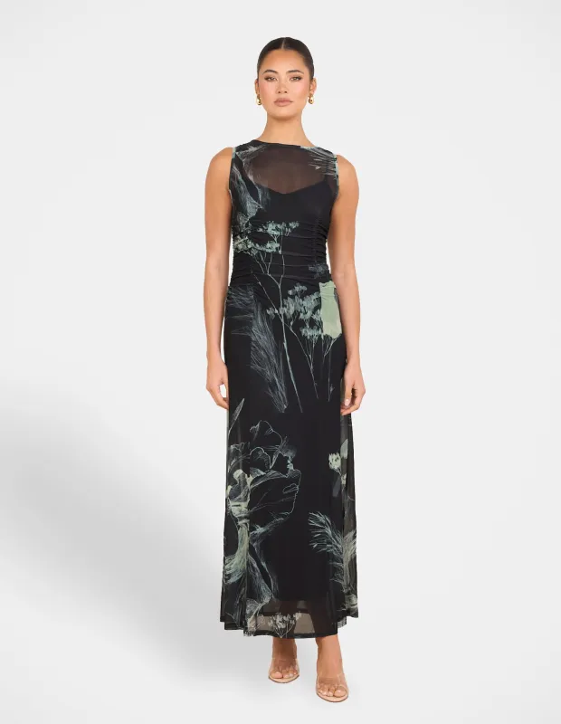 Naida Sheer Mesh Maxi Dress sold by Pilgrim