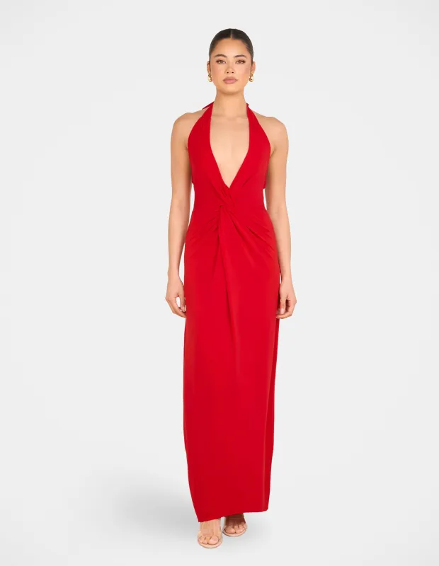 Tirelli Halter Maxi Dress sold by Pilgrim