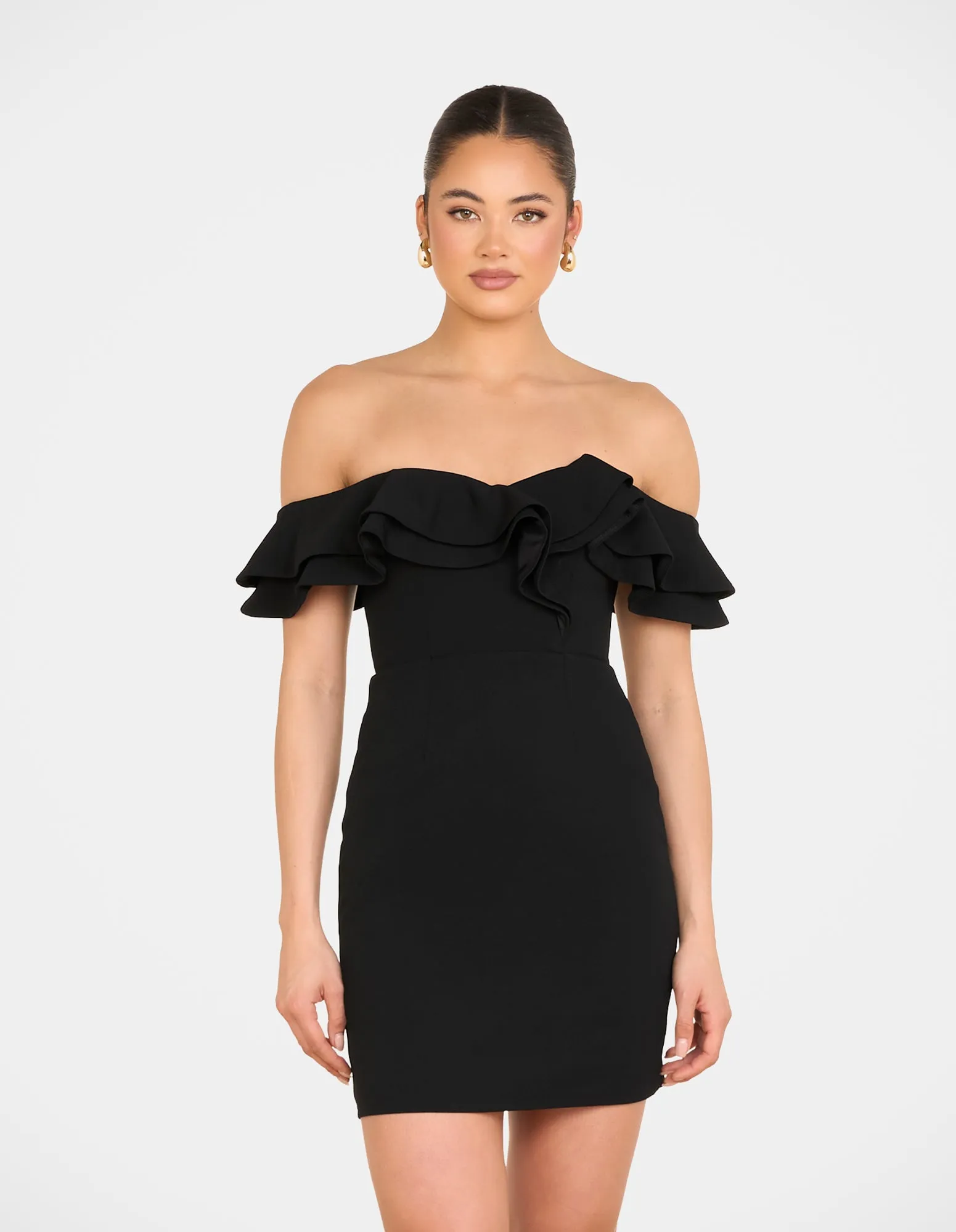 Iris Double Ruffle Mini Dress sold by Pilgrim product image thumbnail 2