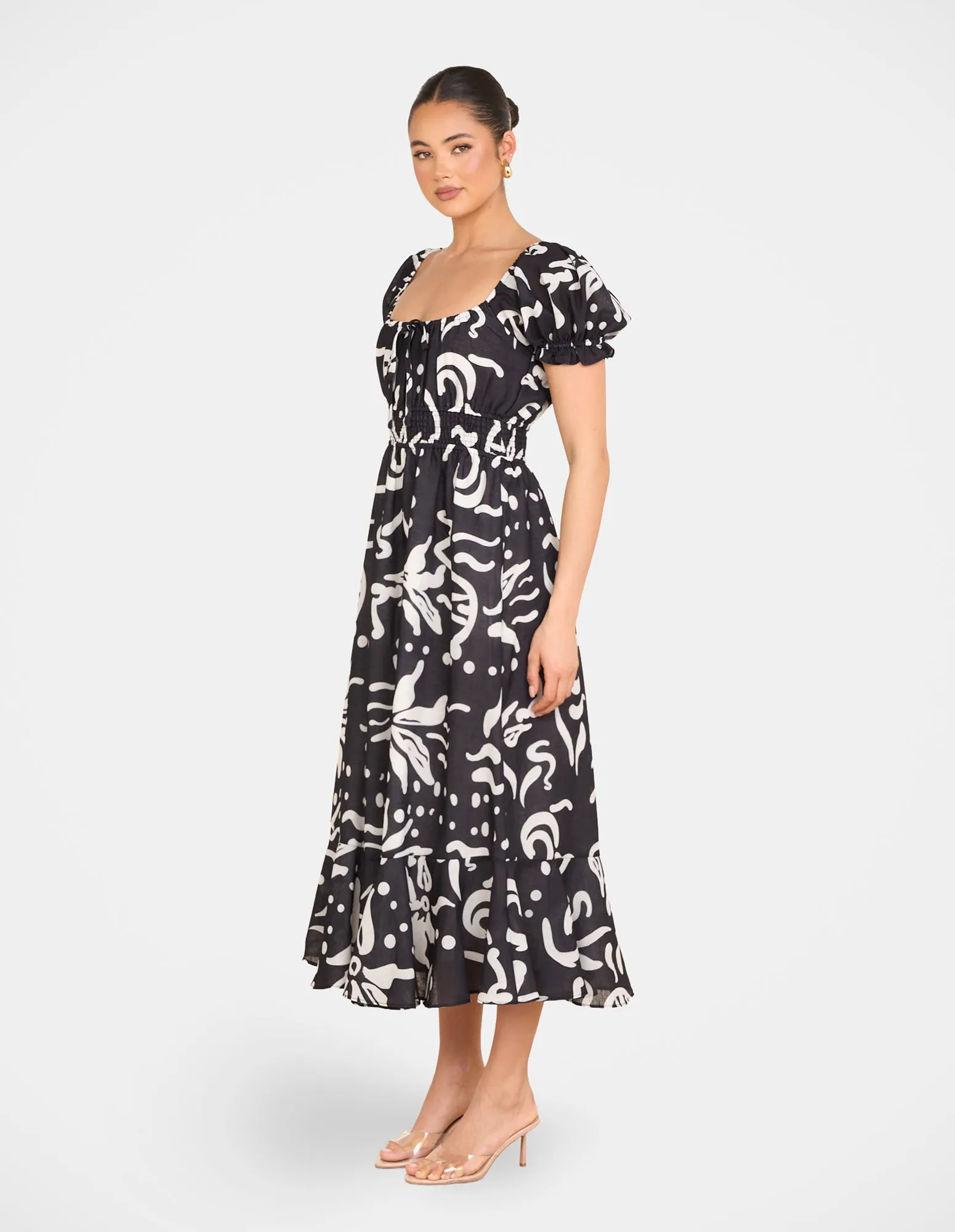 Yana Puff Sleeve Midi Dress sold by Pilgrim product image thumbnail 2