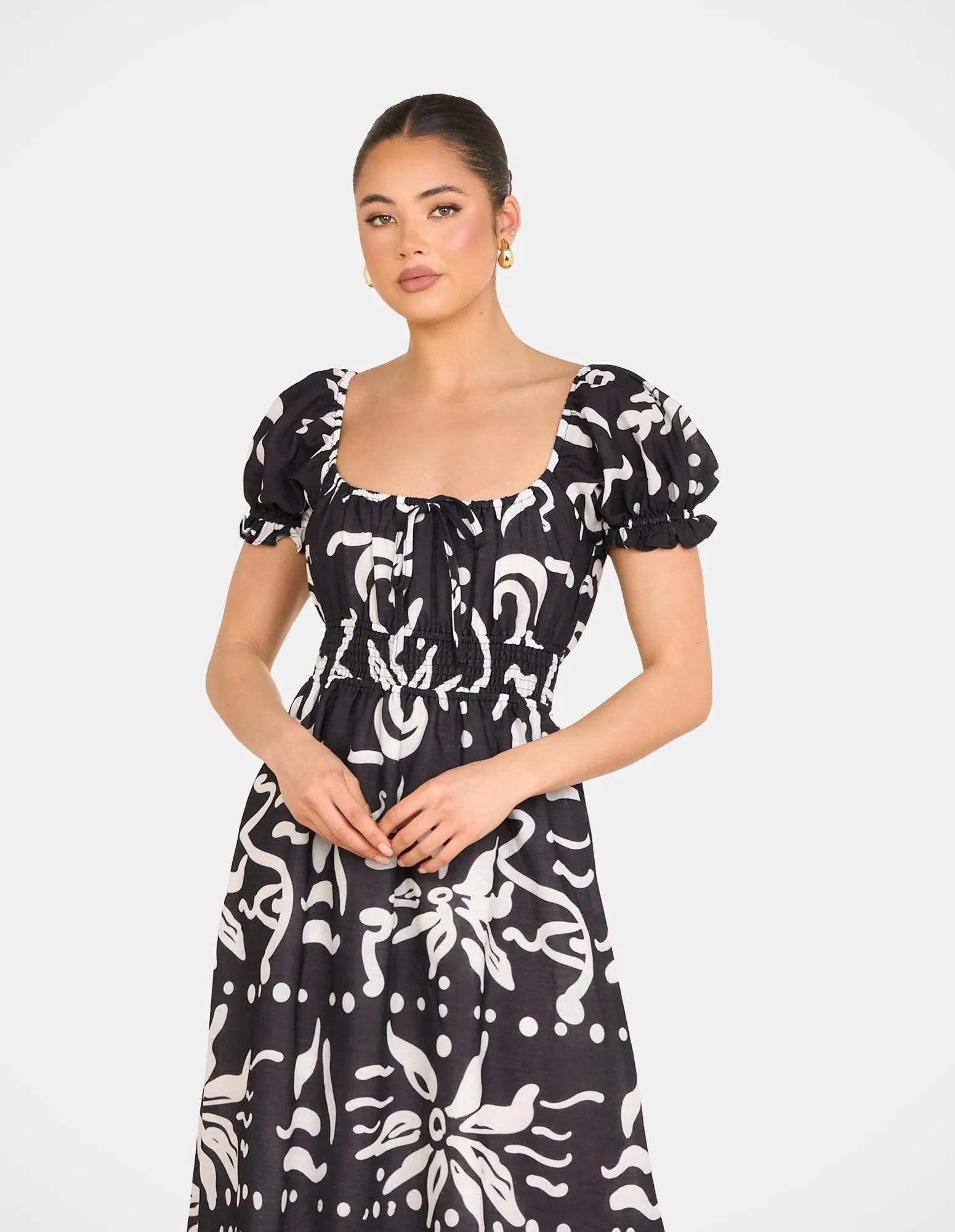Yana Puff Sleeve Midi Dress sold by Pilgrim product image thumbnail 4