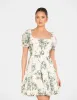 Carlita Puff Sleeve Mini Dress sold by Pilgrim
