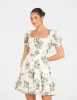 Carlita Puff Sleeve Mini Dress sold by Pilgrim