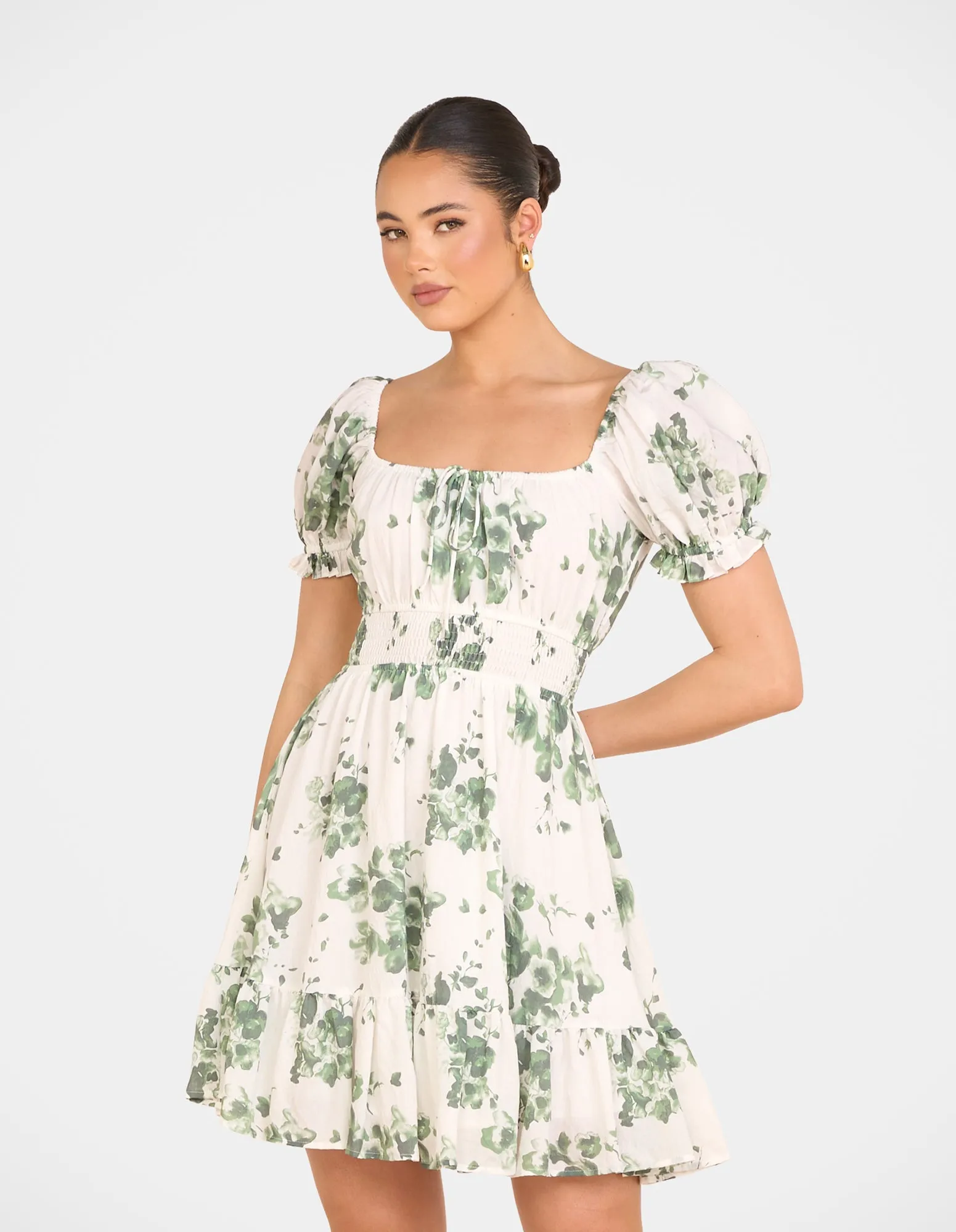 Carlita Puff Sleeve Mini Dress sold by Pilgrim product image thumbnail 4