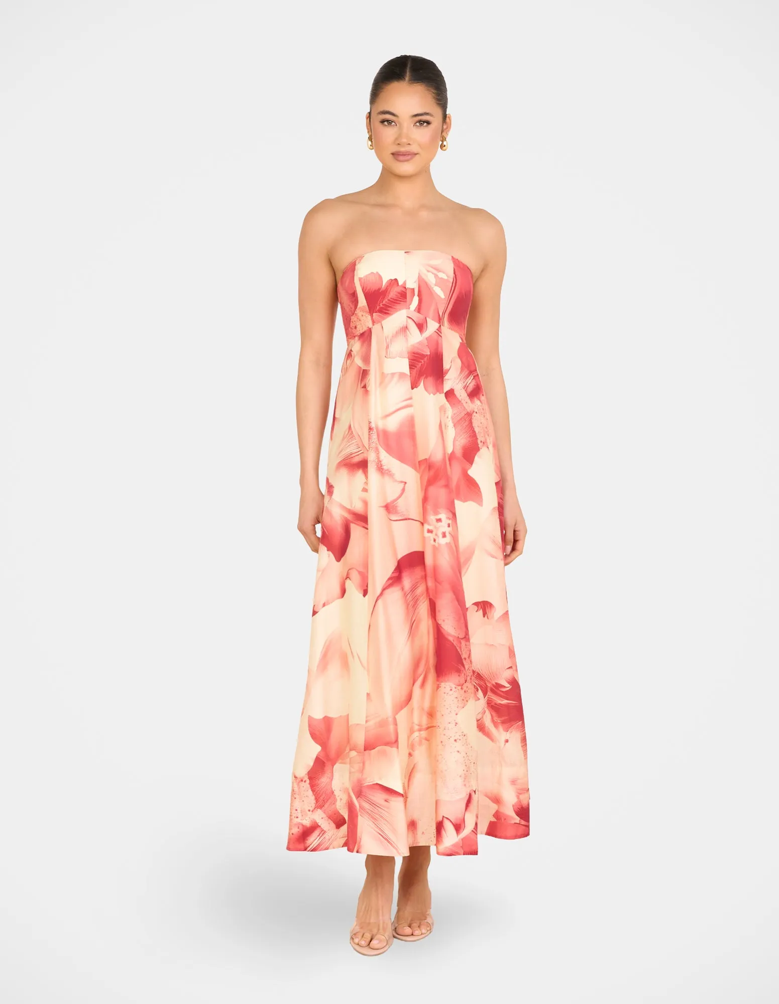 Arla Strapless Maxi Dress sold by Pilgrim