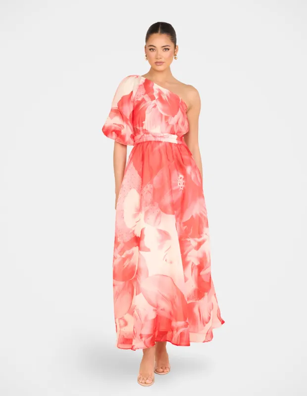 Quartz One Shoulder Maxi Dress sold by Pilgrim