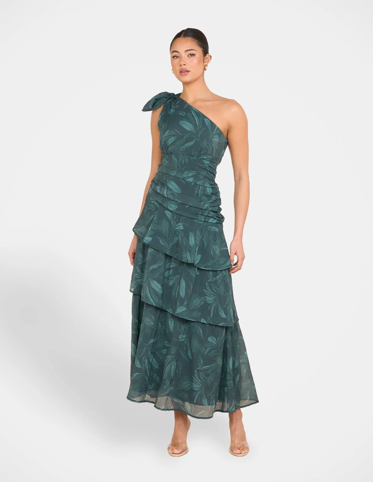 Whimsy Tiered Maxi Dress sold by Pilgrim