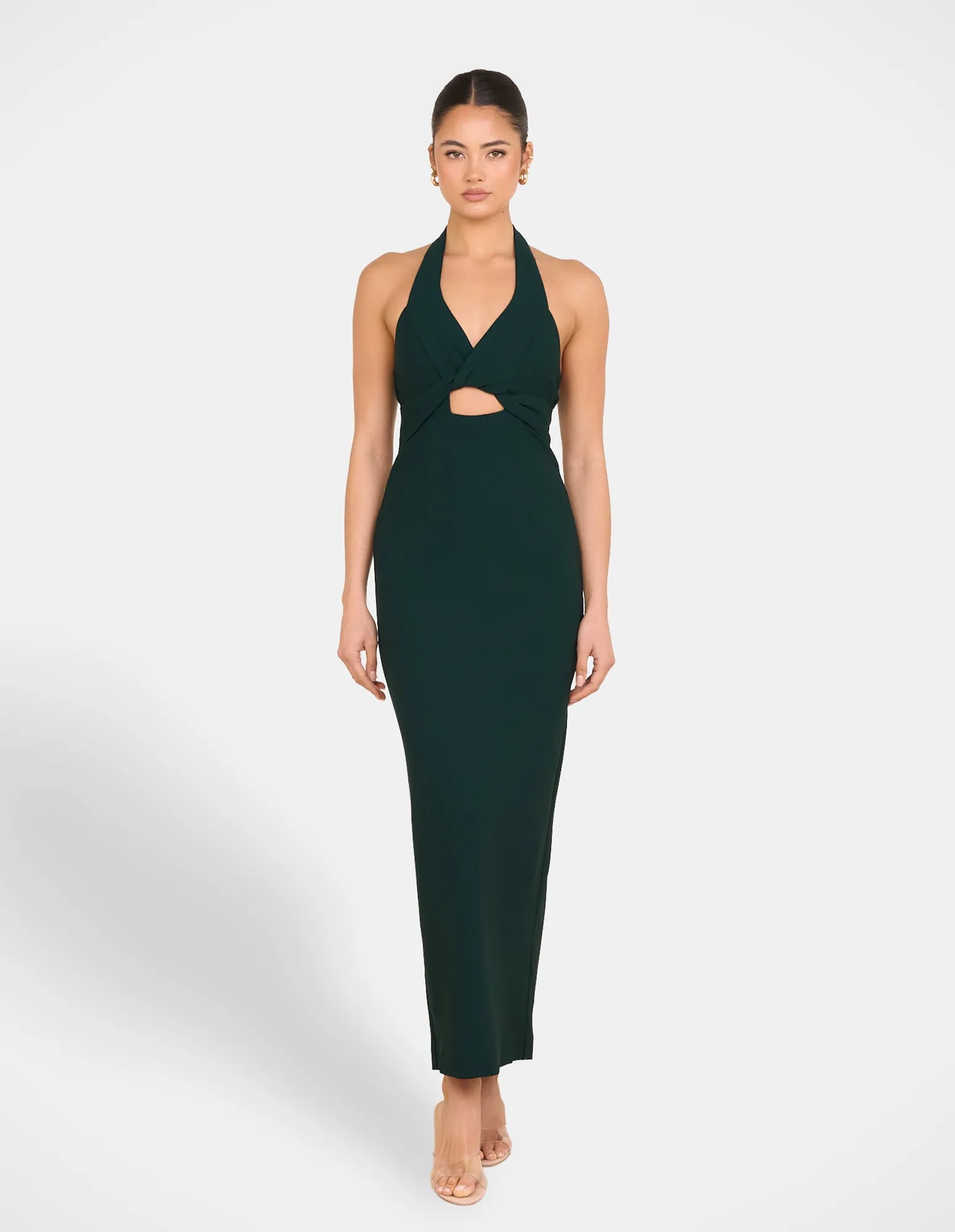 Katara Twist Halter Midi Dress sold by Pilgrim