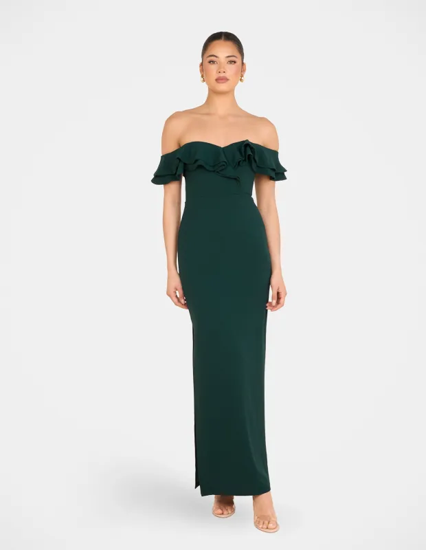 Izabel Double Ruffle Gown sold by Pilgrim