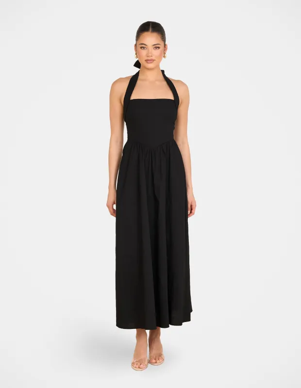 Quina Halter Maxi Dress sold by Pilgrim