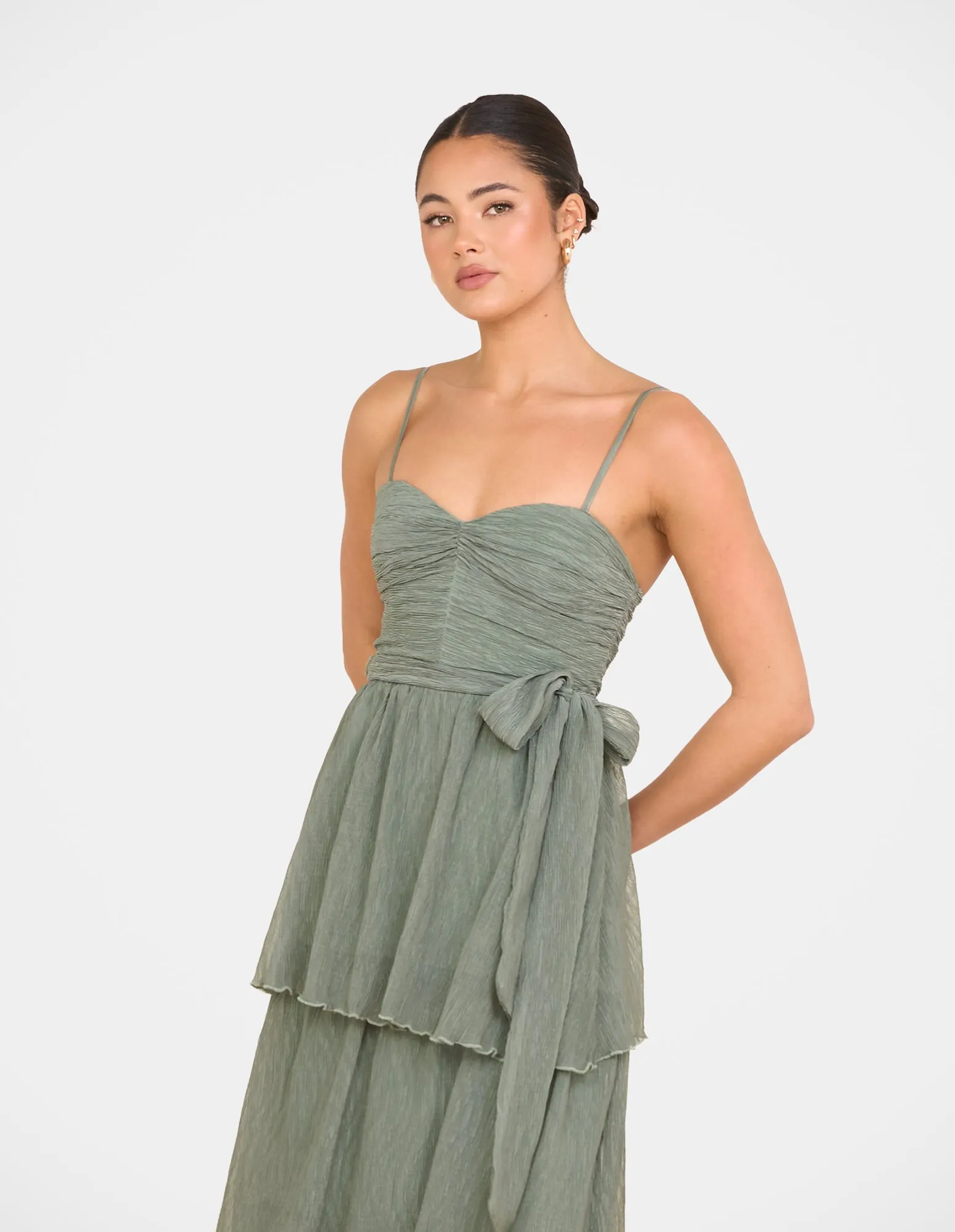 Regina Ruched Maxi Dress sold by Pilgrim product image thumbnail 4