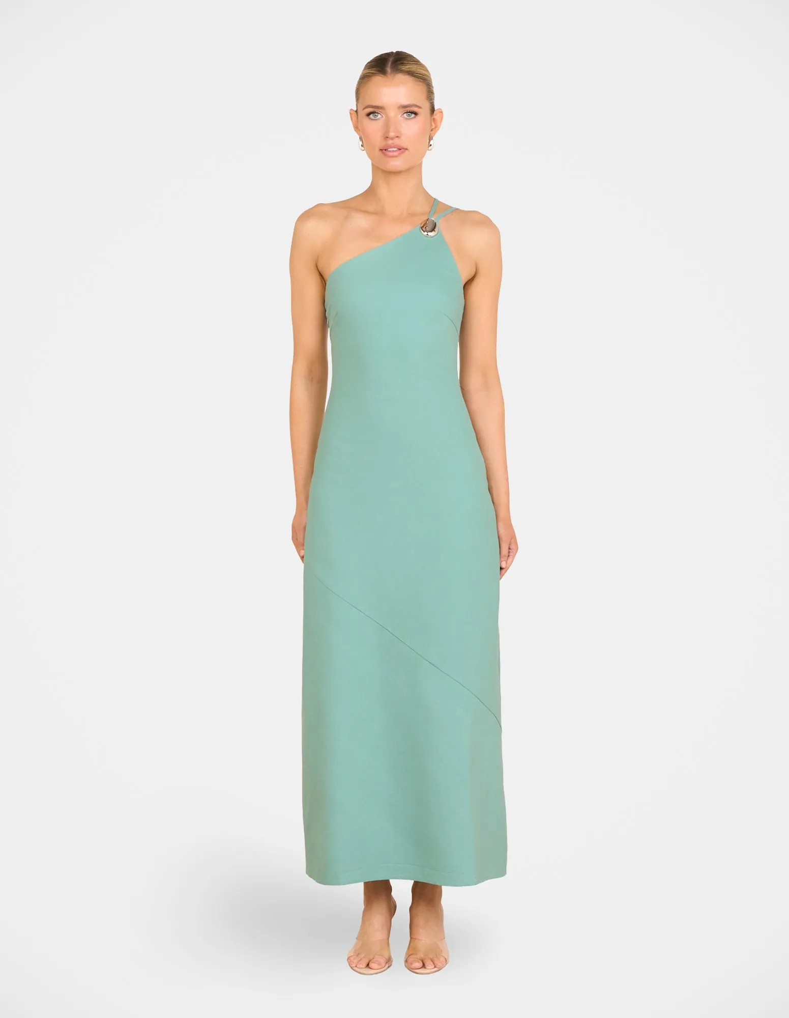 Wilma One Shoulder Maxi Dress sold by Pilgrim