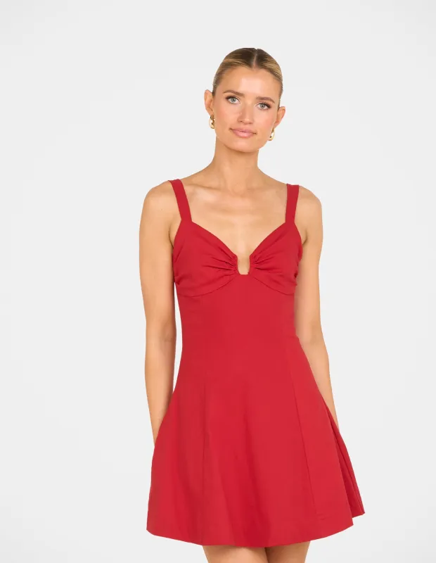 Ramona Plunge Mini Dress sold by Pilgrim