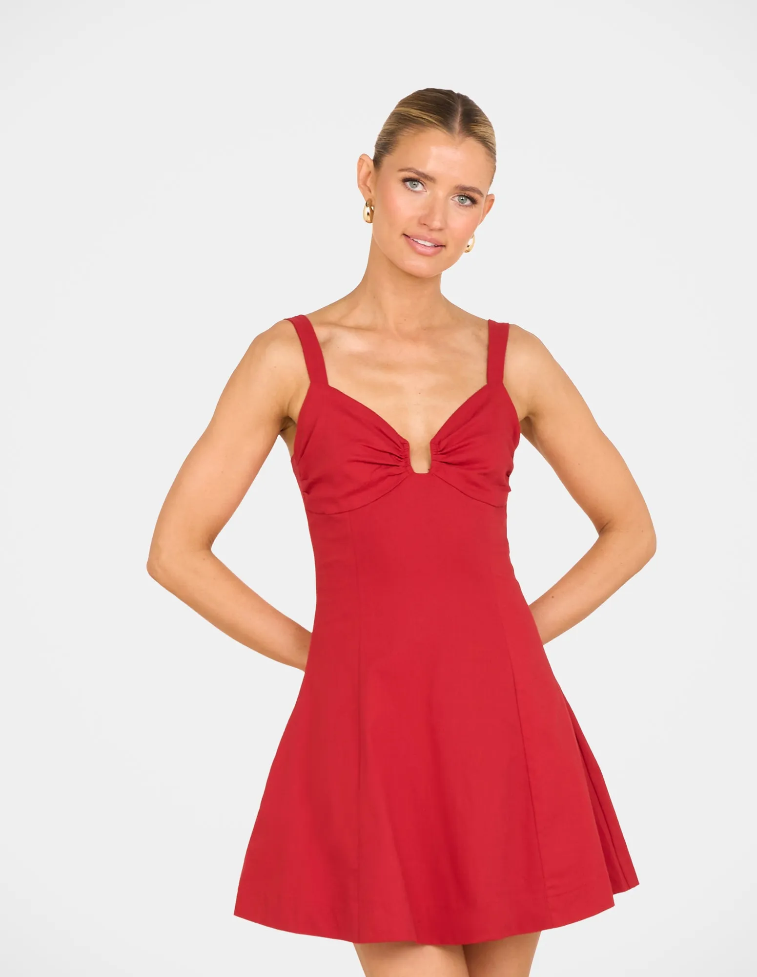 Ramona Plunge Mini Dress sold by Pilgrim product image thumbnail 3