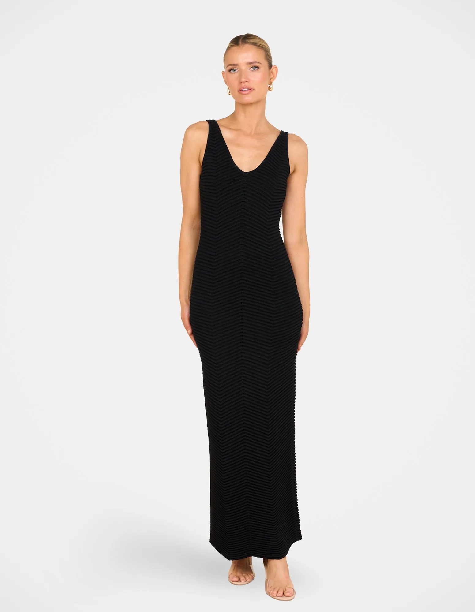 Qia Sleeveless Knit Midi Dress sold by Pilgrim