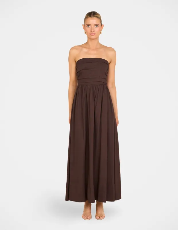 Odette Strapless Maxi Dress sold by Pilgrim