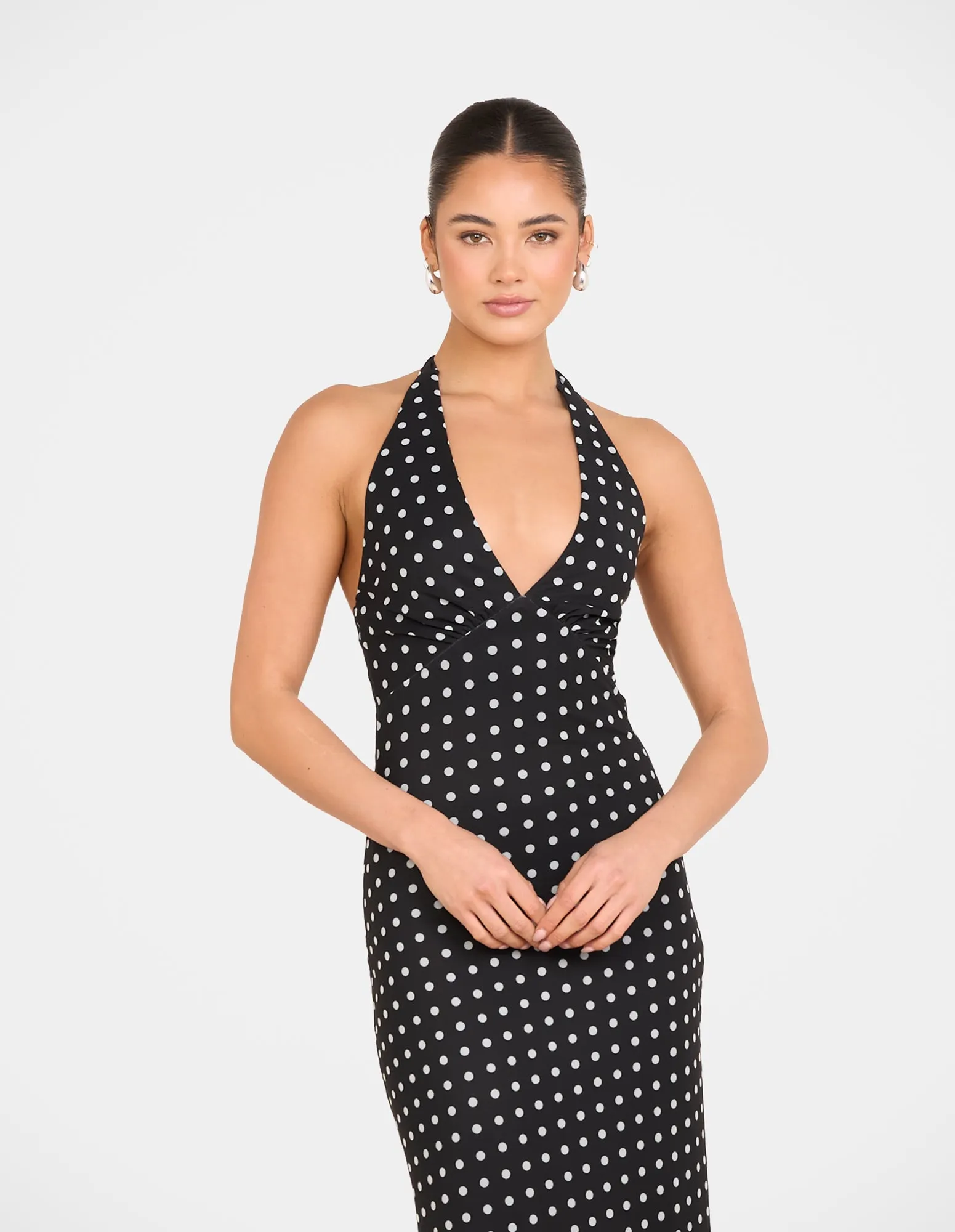 Oscar Dot Mesh Maxi Dress sold by Pilgrim product image thumbnail 5