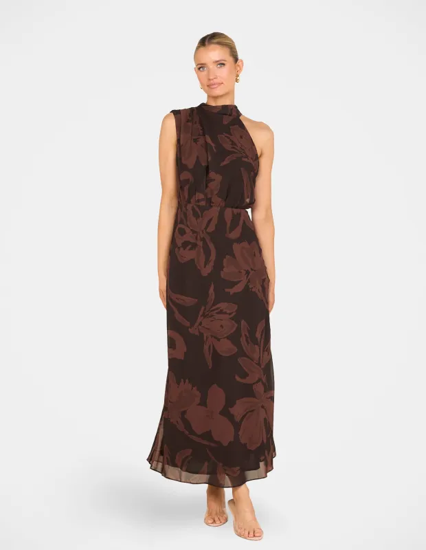 Nillie High Neck Maxi Dress sold by Pilgrim