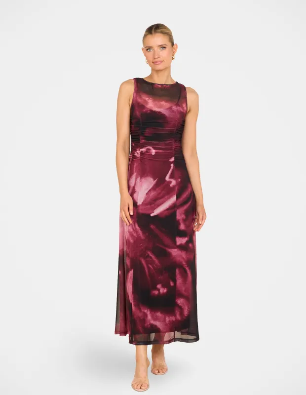 Malika Sheer Mesh Maxi Dress sold by Pilgrim