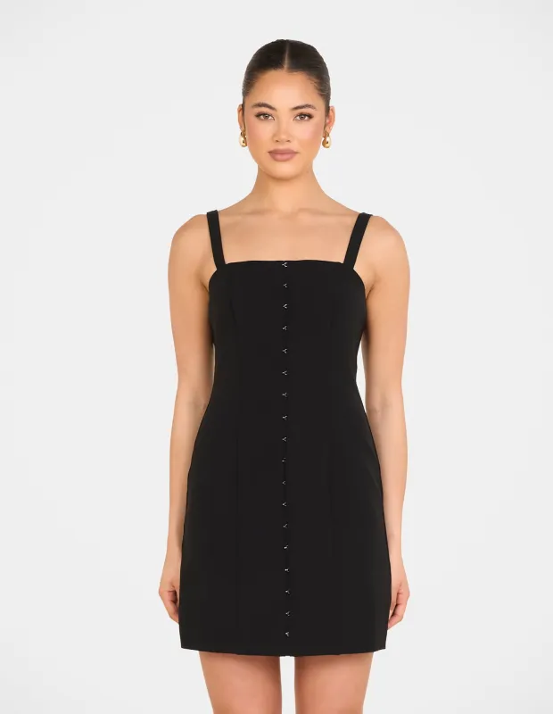 Luis Straight Neck Mini Dress sold by Pilgrim