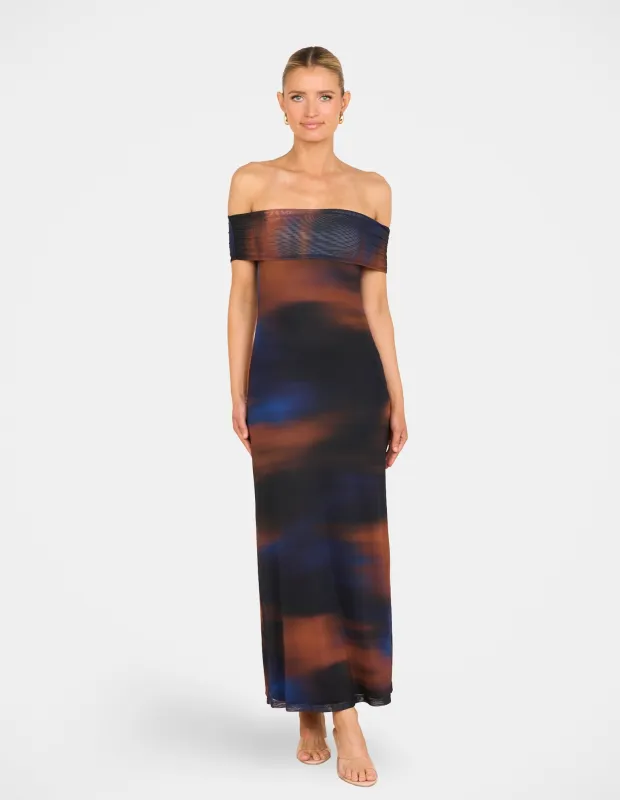 Franc Off Shoulder Maxi Dress sold by Pilgrim