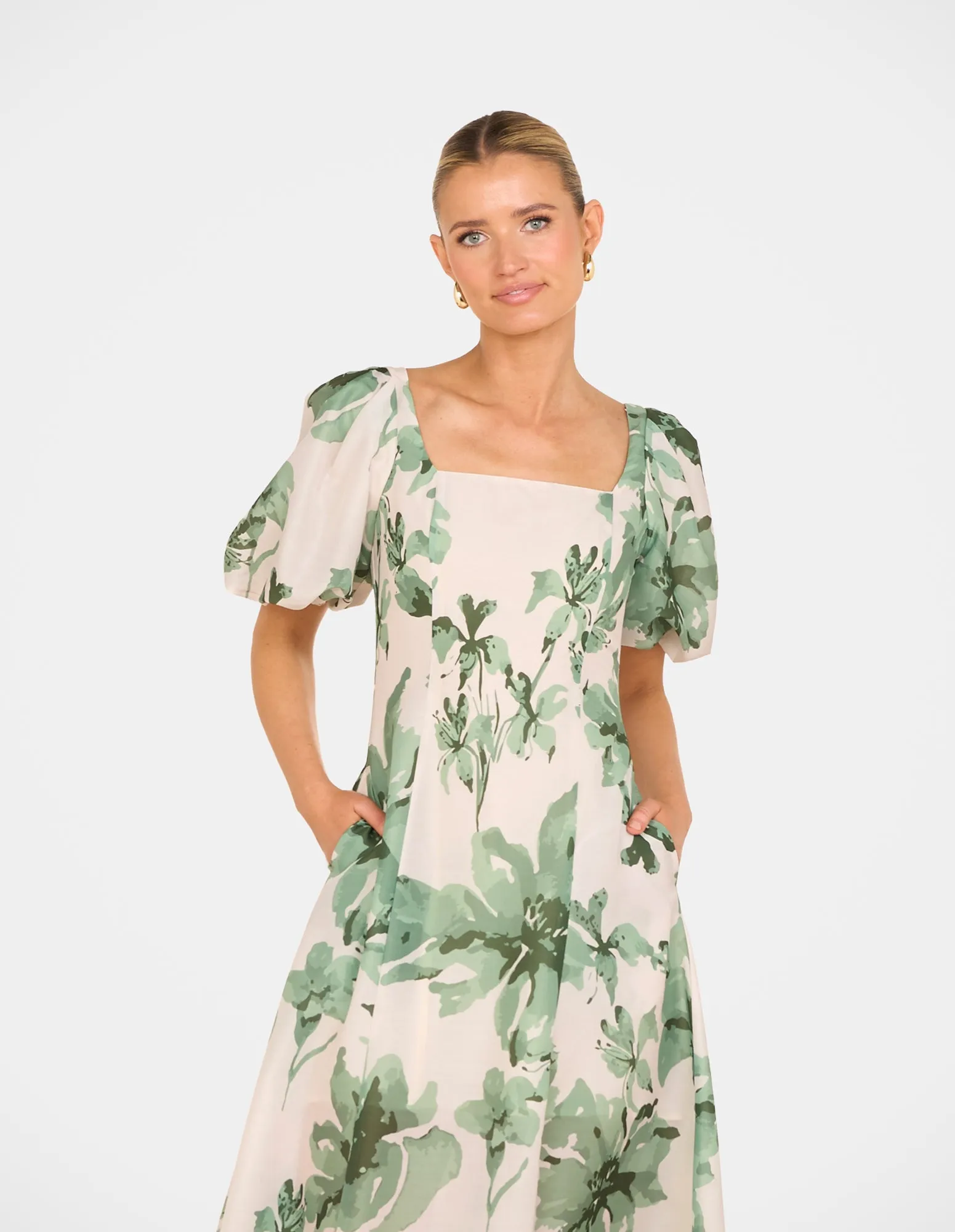 Bev Puff Sleeve Maxi Dress sold by Pilgrim product image thumbnail 4