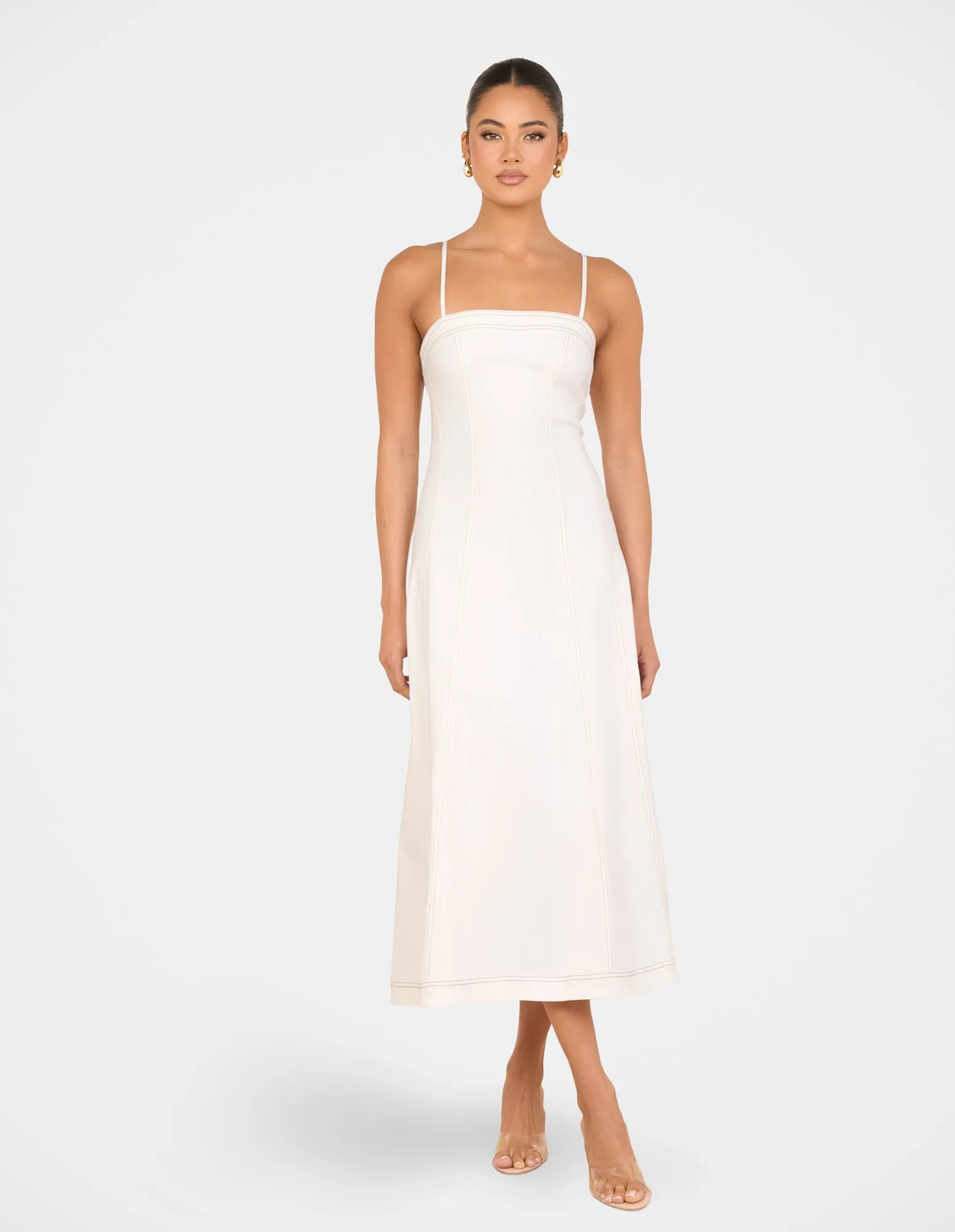 Quay Denim A-line Maxi Dress sold by Pilgrim