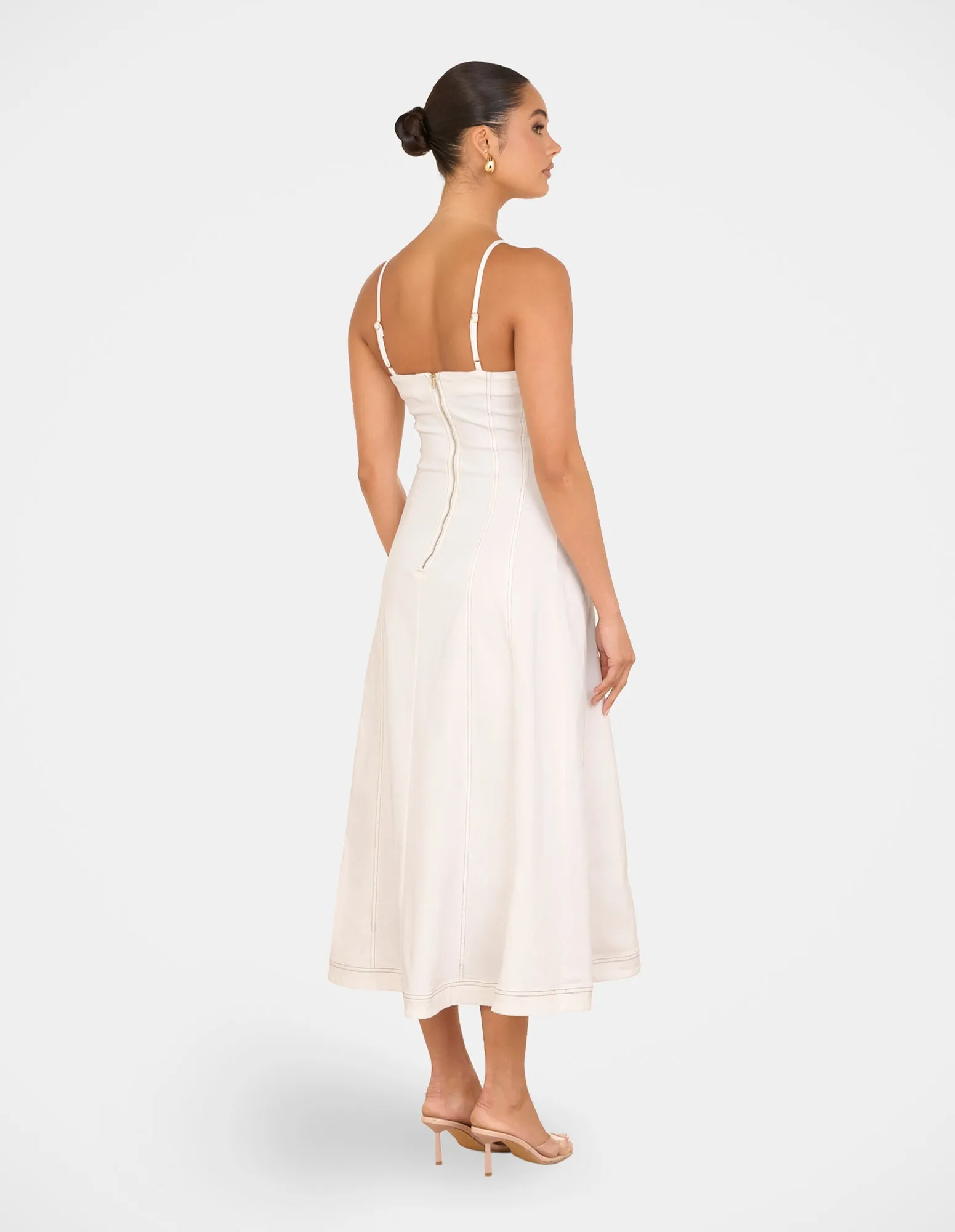 Quay Denim A-line Maxi Dress sold by Pilgrim product image thumbnail 4