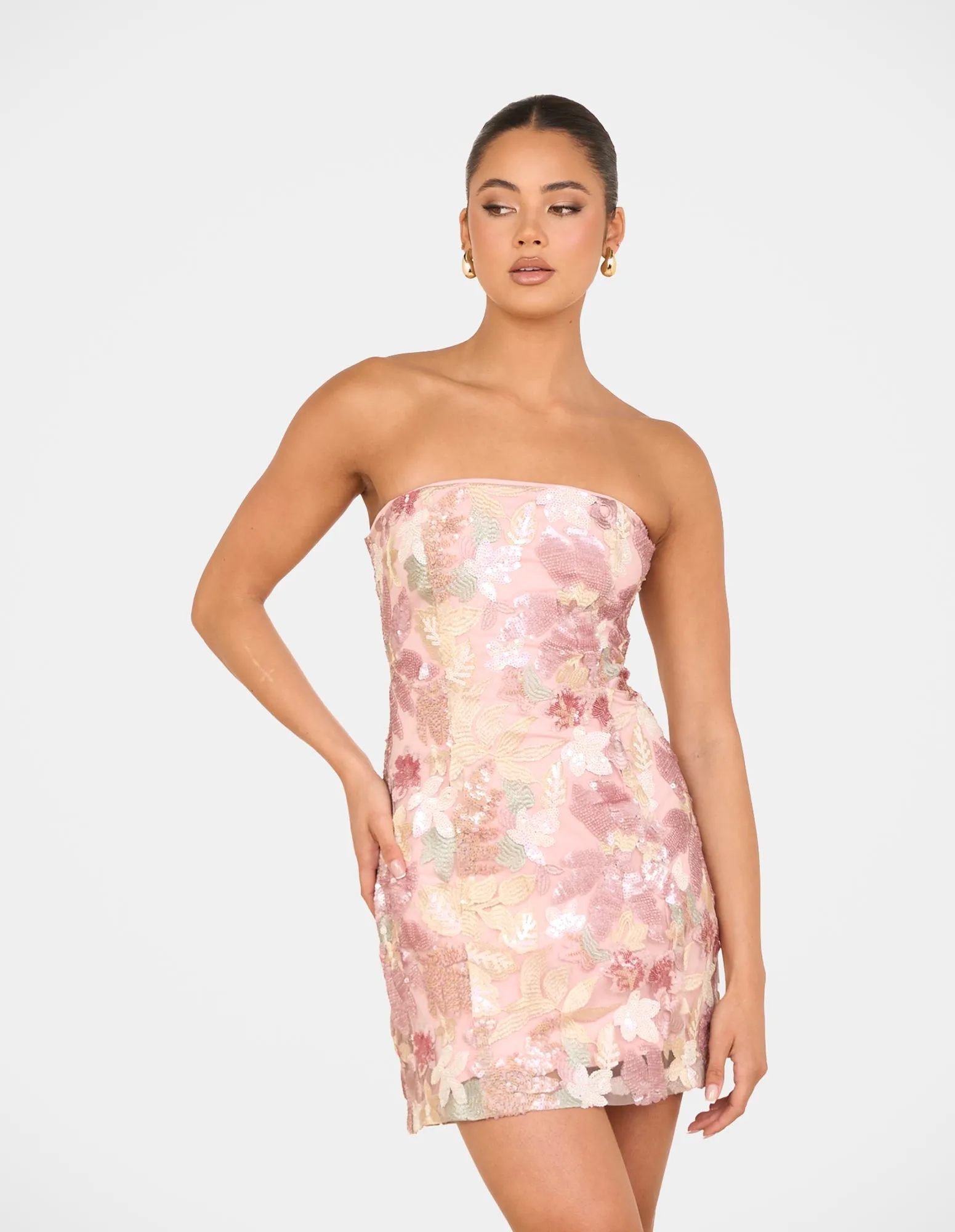 Izzie Strapless Mini Dress sold by Pilgrim product image thumbnail 4